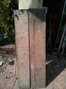 Old packing crate